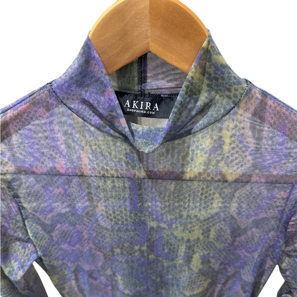 AKIRA Multicolor Sheer Bodysuit
